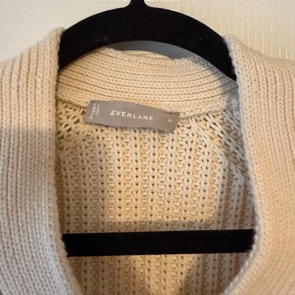 Everlane Cream Button-Up Cardigan - Picture 3 of 3
